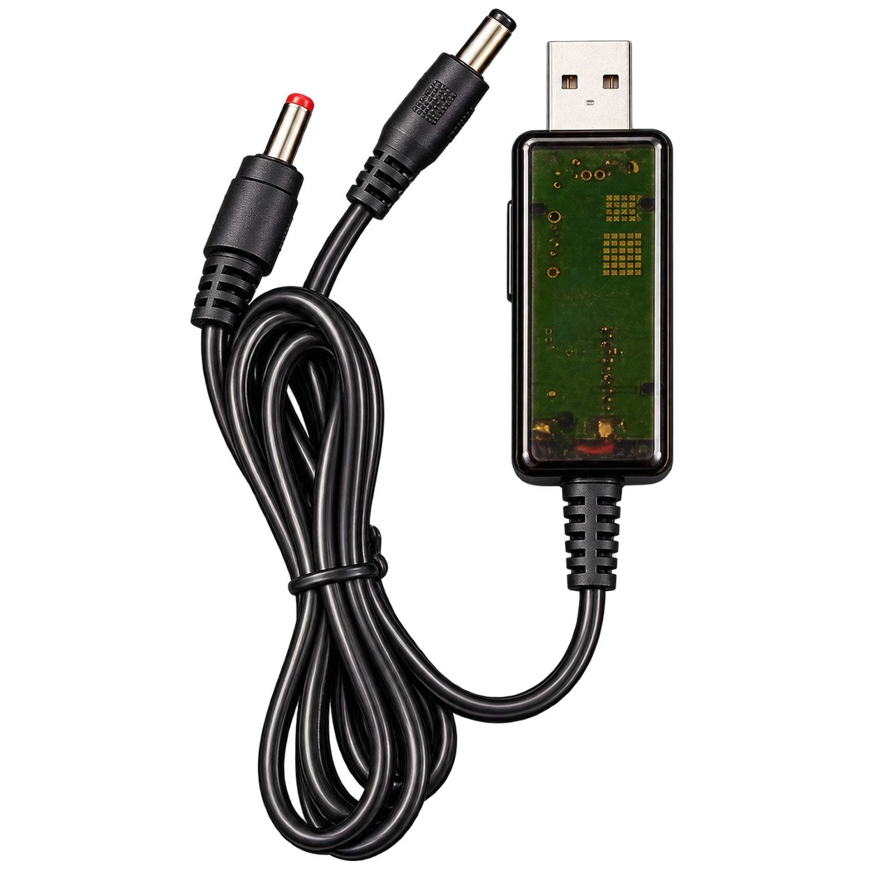 کابل مبدل برق پاوربانک USB از 5 ولت به 9 و 12 ولت برای مودم و کارت‌خوان