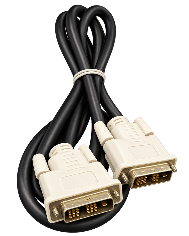 کابل دیجیتال مانیتور DVI-D Single Link مدل 18+1 نری به نری