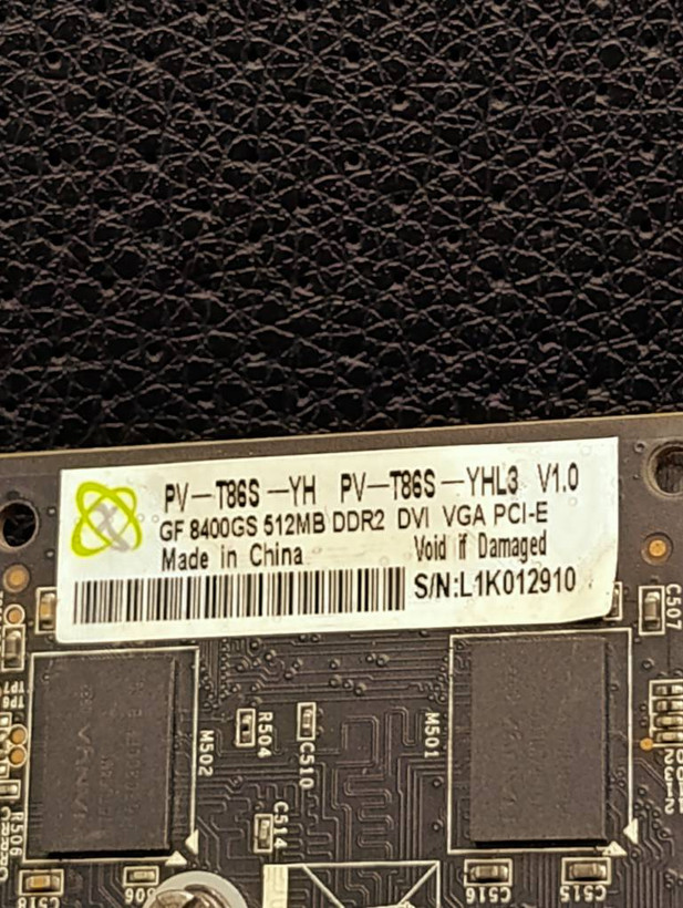 کارت گرافیک استوک XFX GeForce 8400 GS ظرفیت 512MB DDR2 مدل PV-T86S-YHL3