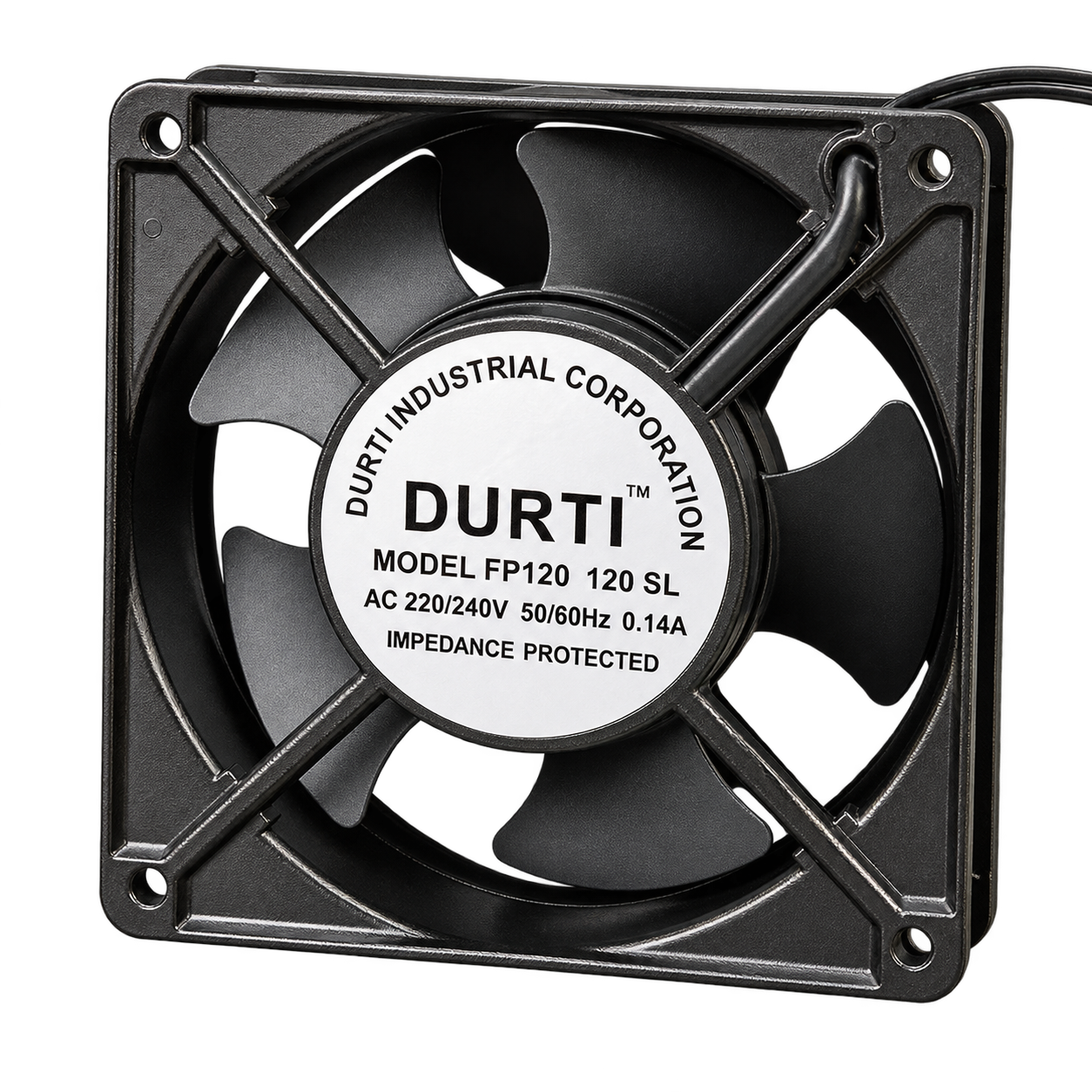 فن آکسیال صنعتی 5 پره DURTI مدل FP120 120 SL برق 220/240 ولت