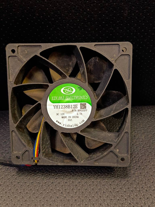 جت فن دوربالا ماینر مدل YH1238B12E 12V 2.7A سایز 12×12 استوک