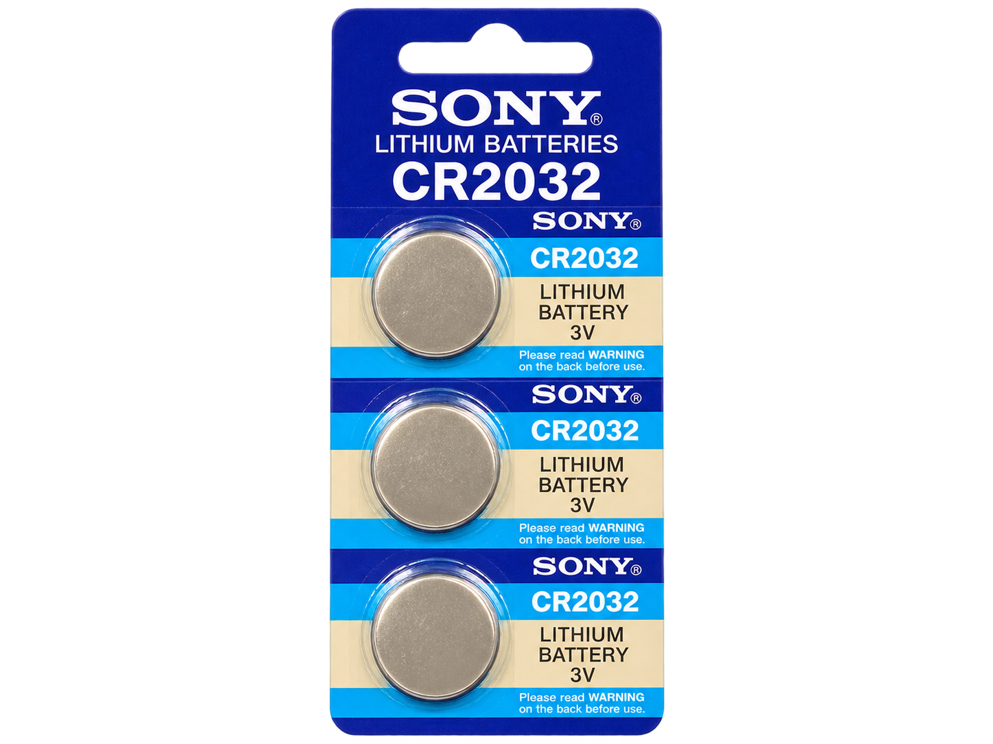 باتری سکه‌ای لیتیومی Sony CR2032 ژاپنی 3 ولت