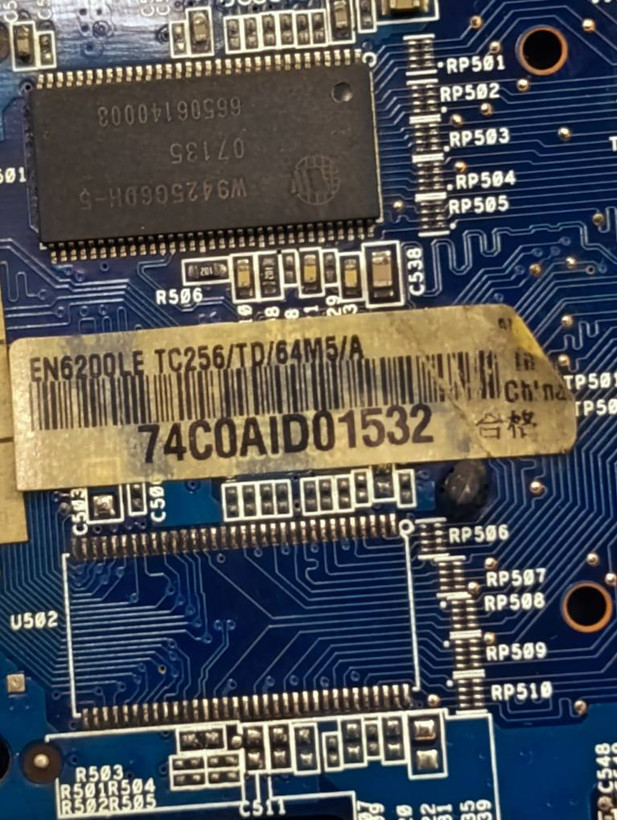 کارت گرافیک ایسوس ASUS EN6200LE GeForce 6200 LE 64MB DDR - استوک