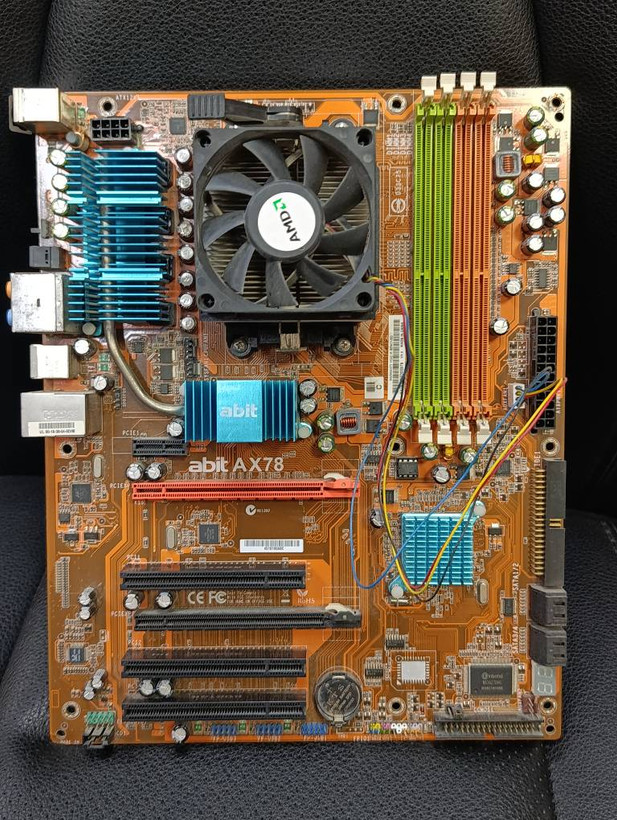 باندل مادربرد ABIT AX78 با پردازنده AMD Athlon 64 X2 5000+ و فن - استوک