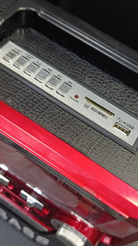 رادیو چهار موج .برق و باتری Sonitec مدل ST-9540REC با USB، کارت حافظه، ضبط و صدا