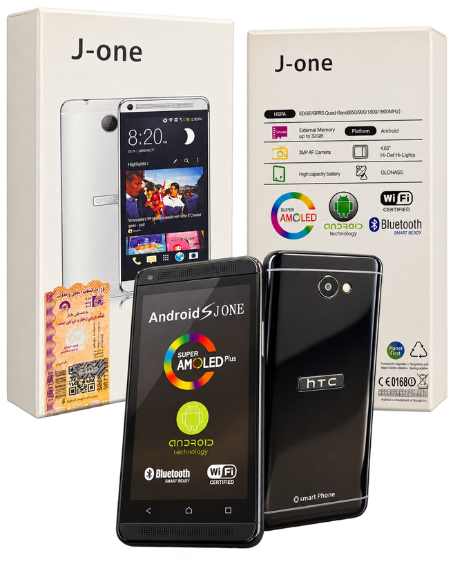 گوشی لمسی J-One طرح HTC One اندرویدی با دوربین 3 مگاپیکسل