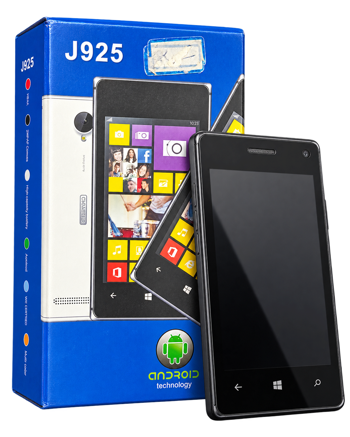 گوشی لمسی چینی طرح Nokia Lumia 925 مدل J925 اندرویدی قدیمی مناسب تماس