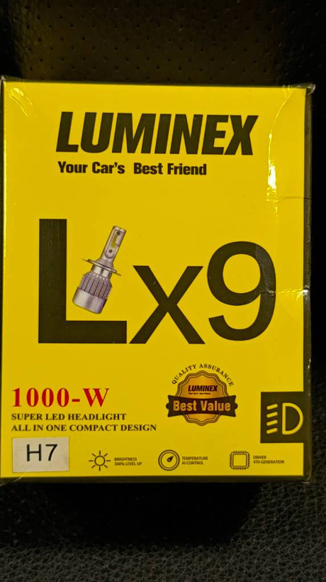 یک جفت لامپ هدلایت LED خودرو Luminex LX9 پایه H7