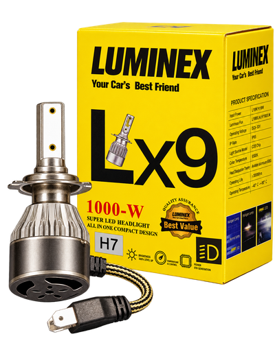 یک جفت لامپ هدلایت LED خودرو Luminex LX9 پایه H7