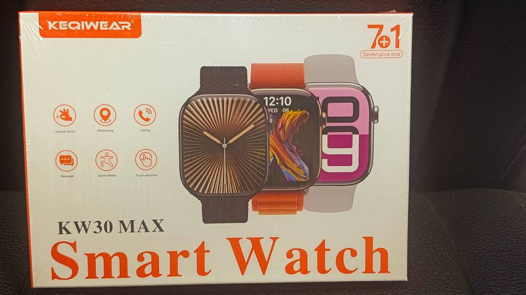 ساعت هوشمند KEQIWEAR مدل KW30 MAX پکیج 7+1 با قابلیت مکالمه و پایش فعالیت