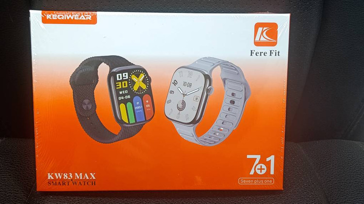 ساعت هوشمند KEQIWEAR مدل KW83 MAX پکیج 7+1 با مکالمه بلوتوثی
