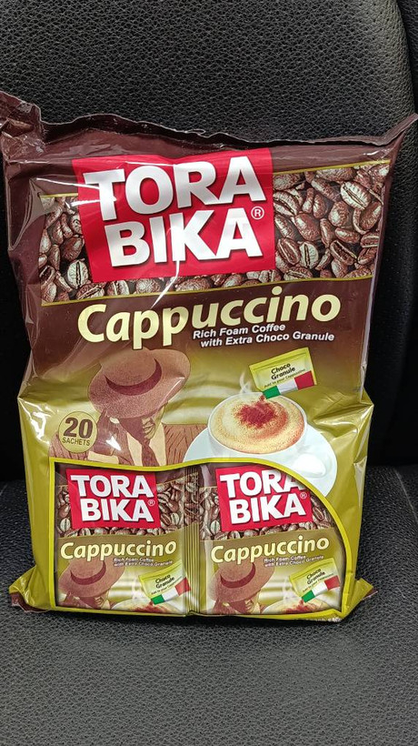 کاپوچینو فوری Torabika با فوم غلیظ و گرانول شکلاتی 20 ساشه